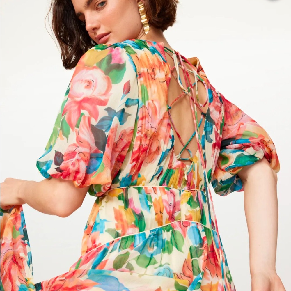 One33 Social Francesca Dress Small 4 6 Flower Bridesmaid - Picture 2 of 13